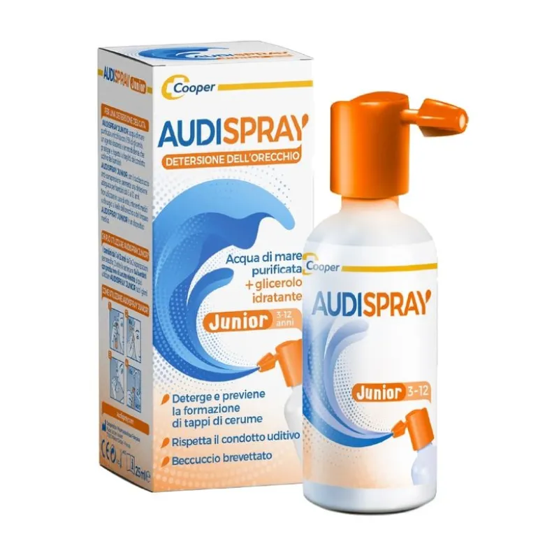 Audispray Junior igiene auricolare spray acqua di mare ipertonica