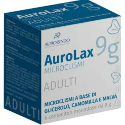 Aurolax Microclismi Adulti Trattamento per la stitichezza occasionale 6 contenitori monodose