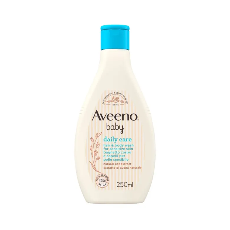 Aveeno Baby Daily Care Bagnetto Corpo E Capelli per Pelli Delicate, Senza Solfati e Parabeni, 250 ml