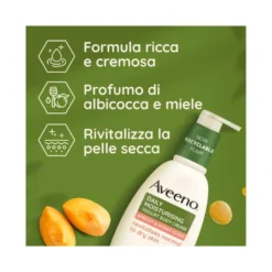 Aveeno Crema Idratante Corpo Pelle Secca Daily Mosturising allo Yogurt 300 ml
