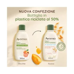 Aveeno Daily Moisturising Bagno Doccia Yogurt Albicocca Miele 300ml