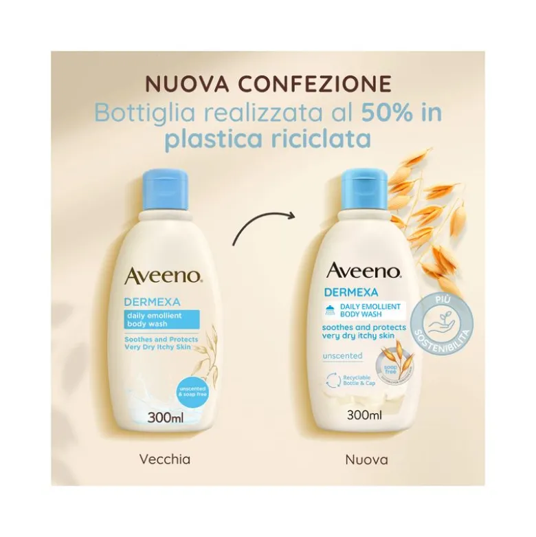Aveeno Dermexa Bagno Doccia Emolliente 300 ml