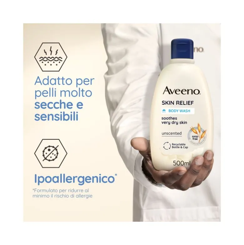 Aveeno Skin Relief Bagno doccia lenitivo per pelli secche 500ml