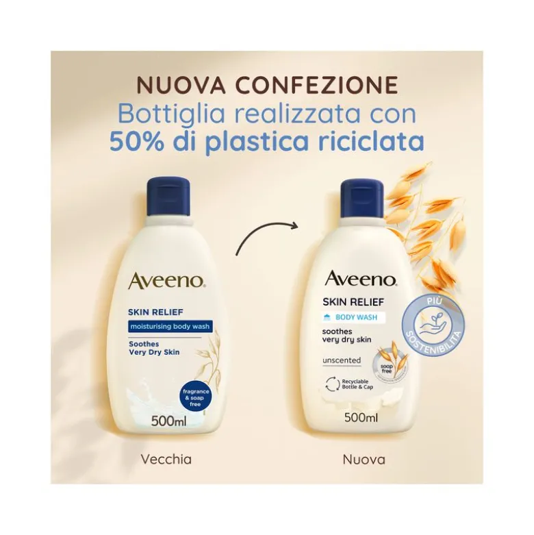 Aveeno Skin Relief Bagno doccia lenitivo per pelli secche 500ml