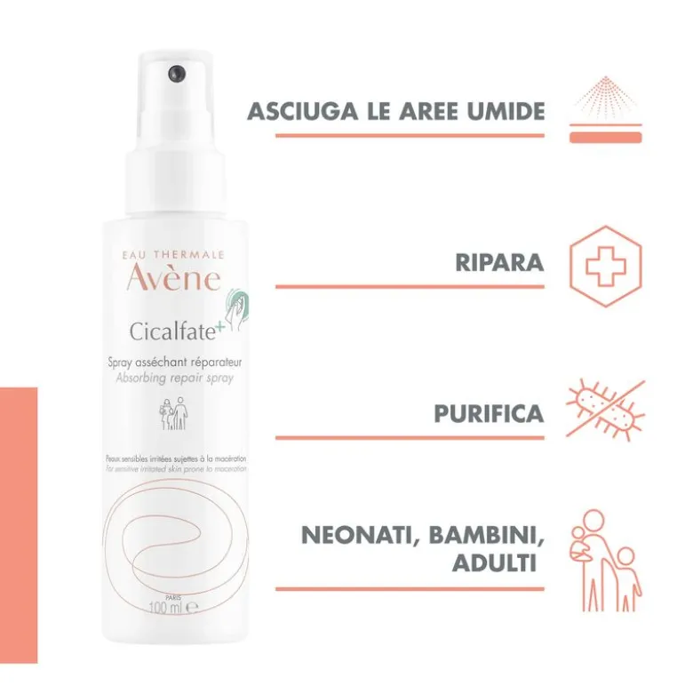Avene Cicalfate+ eau thermale Spray Adsorbente Lenitivo 100ml