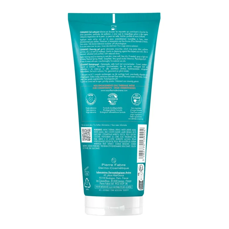 Avene Cleanance Gel Detergente Nuova Formula pelle grassa 200ml