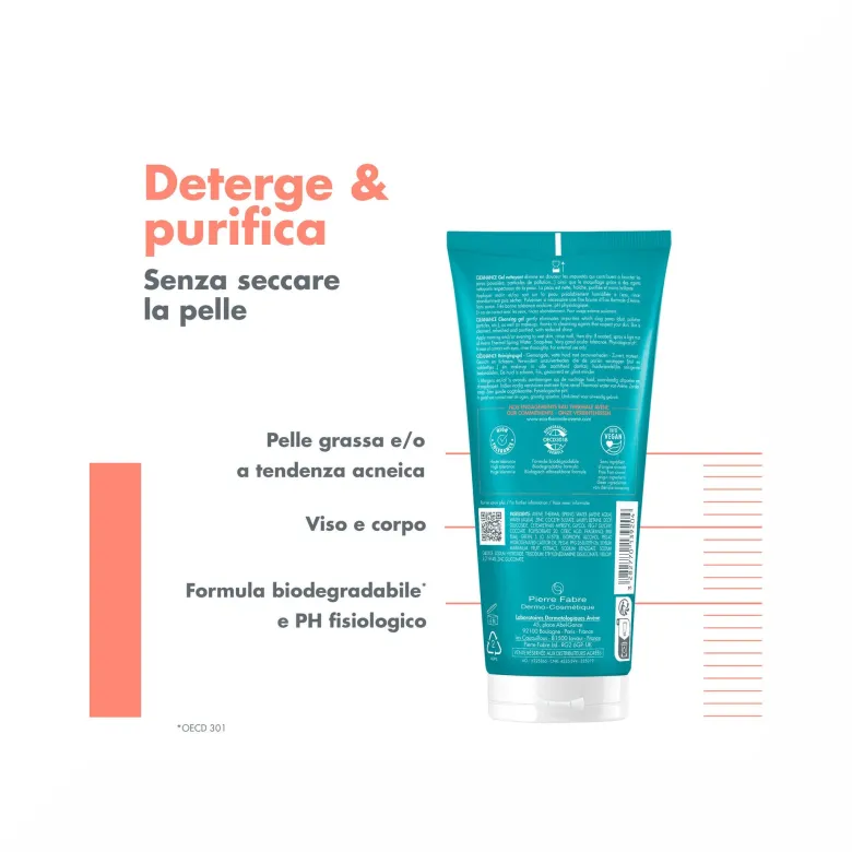 Avene Cleanance Gel Detergente Nuova Formula pelle grassa 200ml