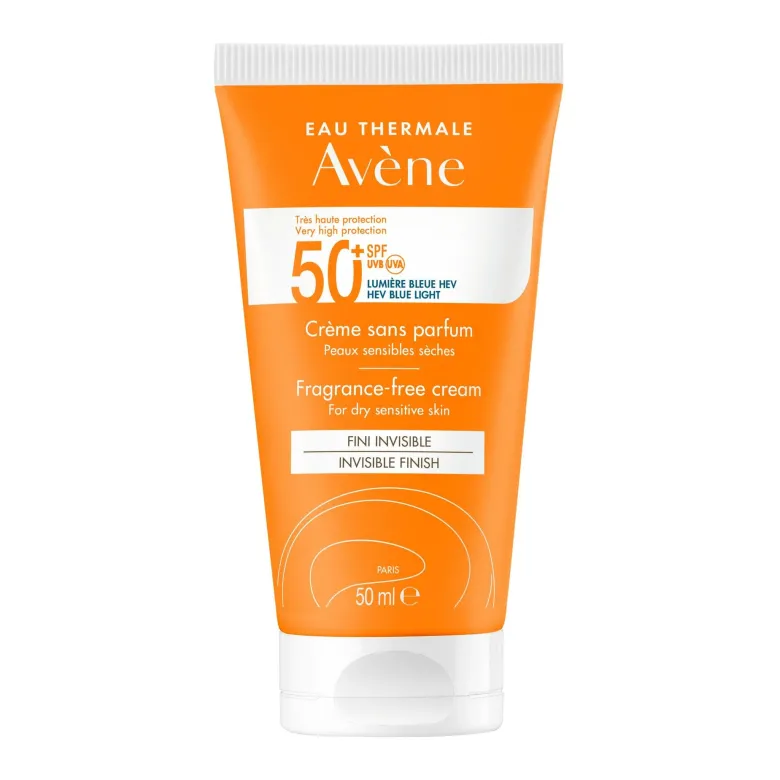 Avène Crema Senza Profumo SPF 50+ Solare Viso 50ml Protezione