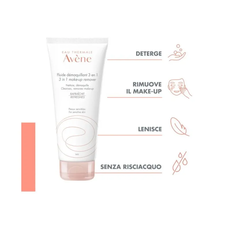 Avène Latte Struccante 3 in 1 deterge strucca e lenisce viso e occhi 200ml