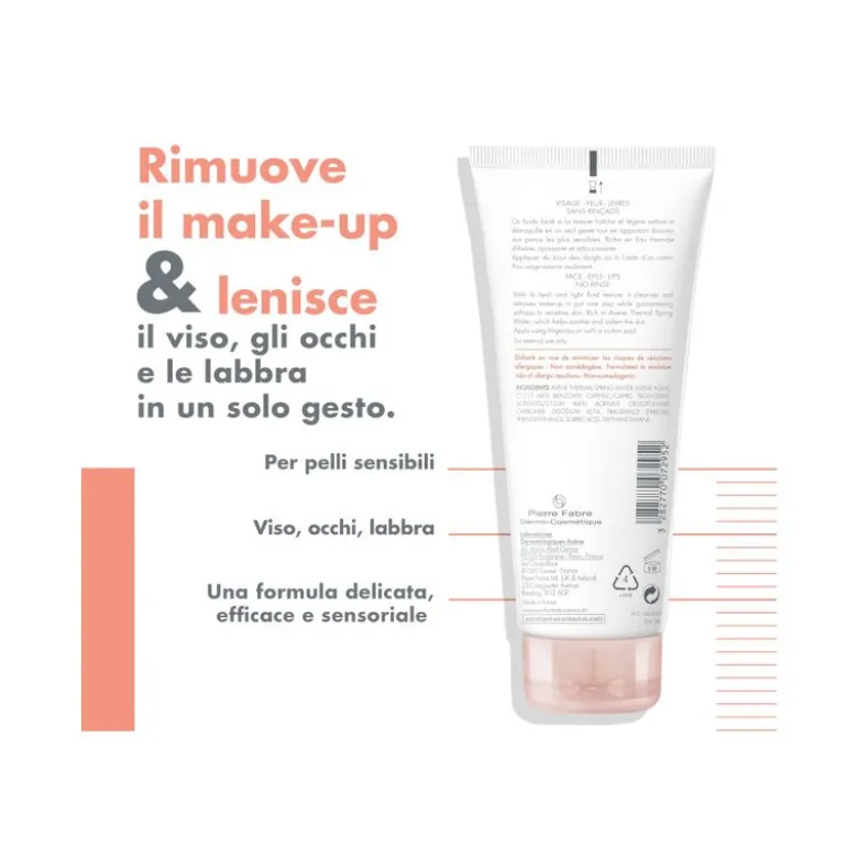 Avène Latte Struccante 3 in 1 deterge strucca e lenisce viso e occhi 200ml