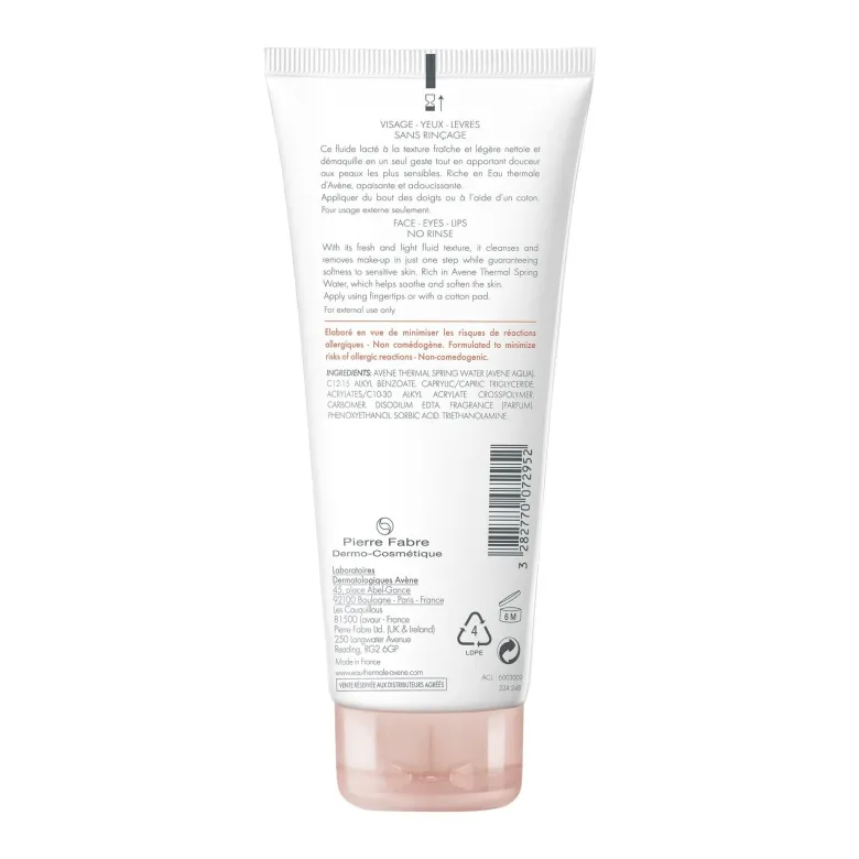 Avène Latte Struccante 3 in 1 deterge strucca e lenisce viso e occhi 200ml