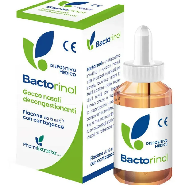 Bactorinol Gocce Nasali Decongestionanti 15ml - Sollievo Rapido