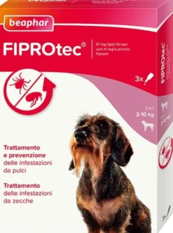 Beaphar Fiprotec 67mg per Cani da 2 a 10Kg 3x0,67ml