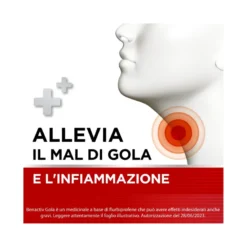 Benactiv Gola Spray Indicato per Mal di Gola 15ml