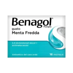Benagol Antisettico per Bocca e Gola 24 Pastiglie Menta Fredda Senza Zucchero