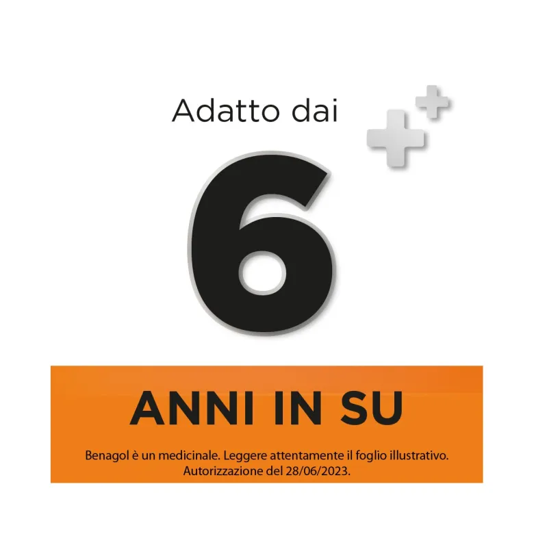 Benagol Antisettico per Bocca e Gola 36 Pastiglie Vit C Gusto Arancia
