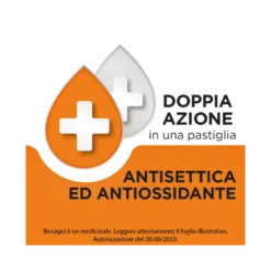 Benagol Antisettico per Bocca e Gola 36 Pastiglie Vit C Gusto Arancia