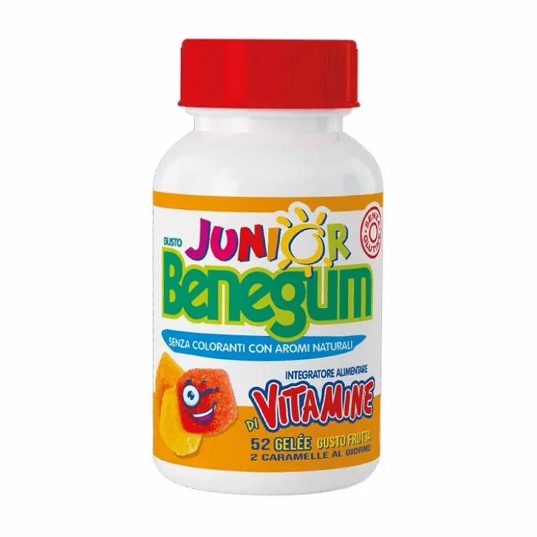 Benegum Junior integratore multivitaminico 52 caramelle gommose gusto frutta