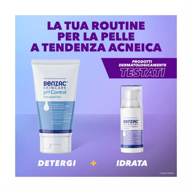 Benzac Skincare Ph Control detergente viso pelle acneica 150ml