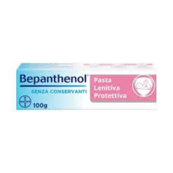 Bepanthenol Pasta lenitiva protettiva con Pantenolo Senza Cortisone contro Irritazione da pannolino 100g