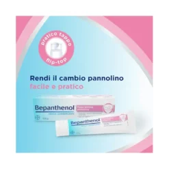 Bepanthenol Pasta lenitiva protettiva con Pantenolo Senza Cortisone contro Irritazione da pannolino 100g