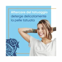 Bepanthenol Tattoo Detergente Delicato per Tatuaggi con Pantenolo Gel Senza Sapone 200ml