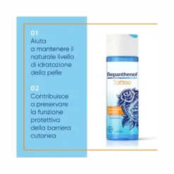 Bepanthenol Tattoo Detergente Delicato per Tatuaggi con Pantenolo Gel Senza Sapone 200ml