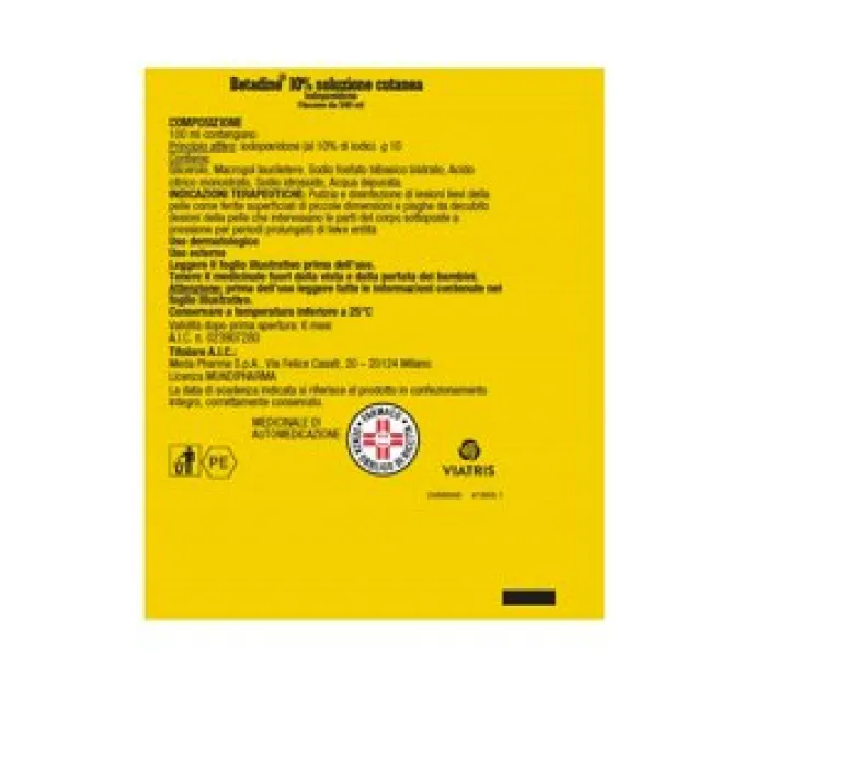 Betadine Soluzione Cutanea 10% flacone da 500ml