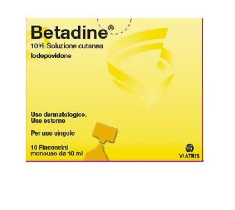 Betadine 10% Soluzione Cutanea 10 flaconcini monouso da 10ml