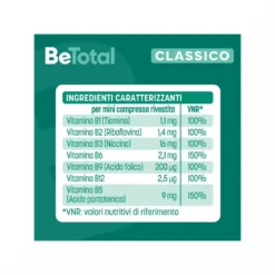 Be-Total Integratore Vitaminico B/B3/B12 Adulti 60 Compresse