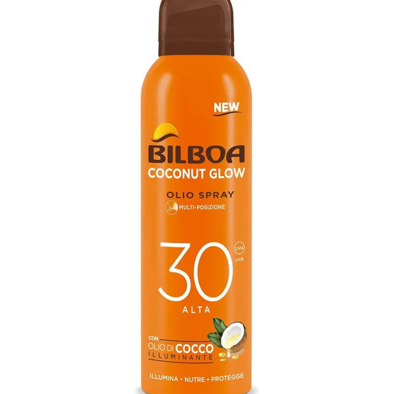 Bilboa Coconut Glow Olio Spray Solare Multiposizione SPF30 150ml