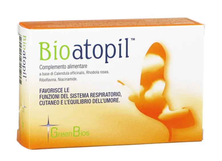 BIOATOPIL integratore per il sistema respiratorio, cutaneo e per l'umore 30 capsule