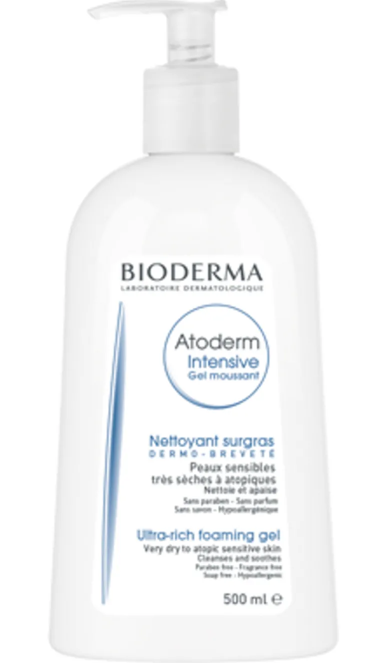 Bioderma Atoderm Intesive gel moussant detergente schiumoso liporestitutivo 500ml