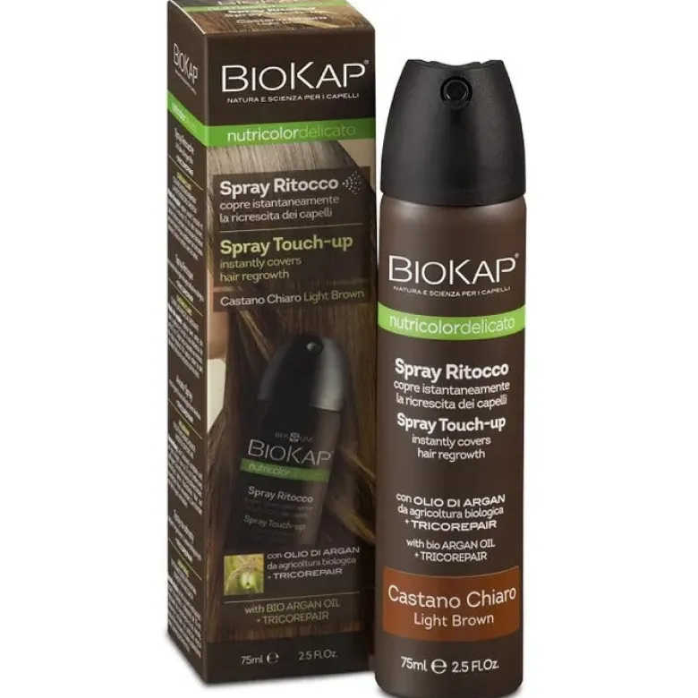 Biokap Nutricolor delicato Spray Ritocco colore Castano Chiaro 75ml