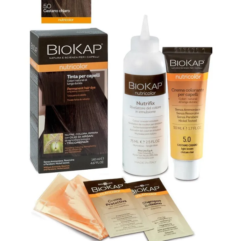 Biokap Nutricolor 5.0 tinta per capelli colore Castano Chiaro 140ml