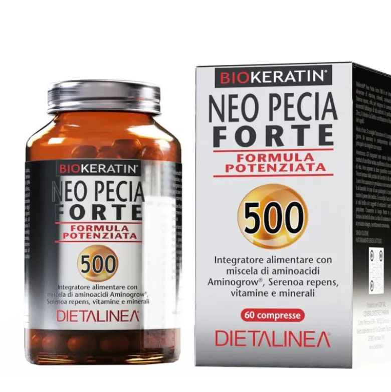 Biokeratin Neo Pecia Forte 500 per contrastare la caduta dei capelli 60 compresse