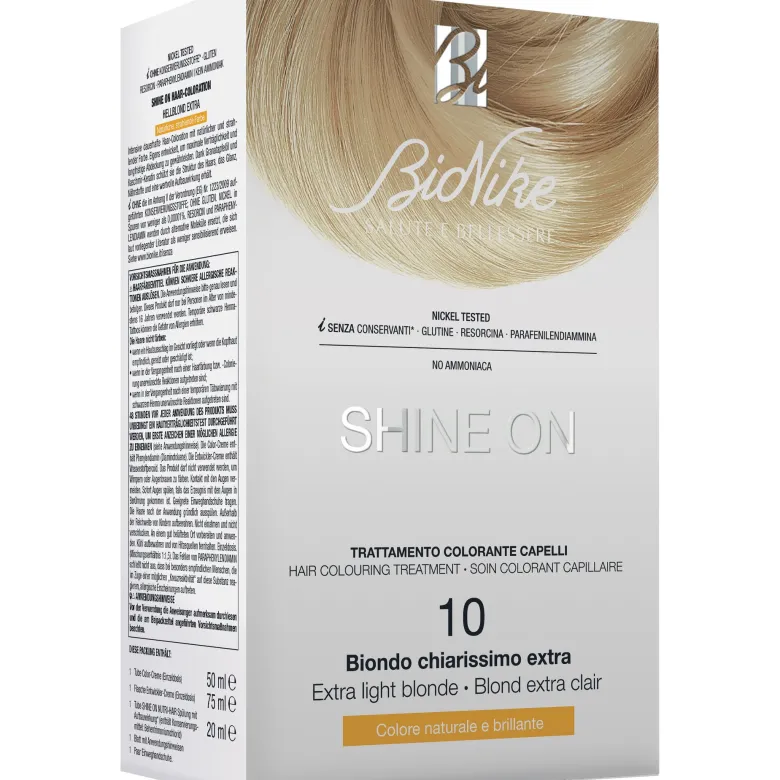Bionike Shine On Trattamento colorante capelli 10 Biondo Chiarissimo Extra
