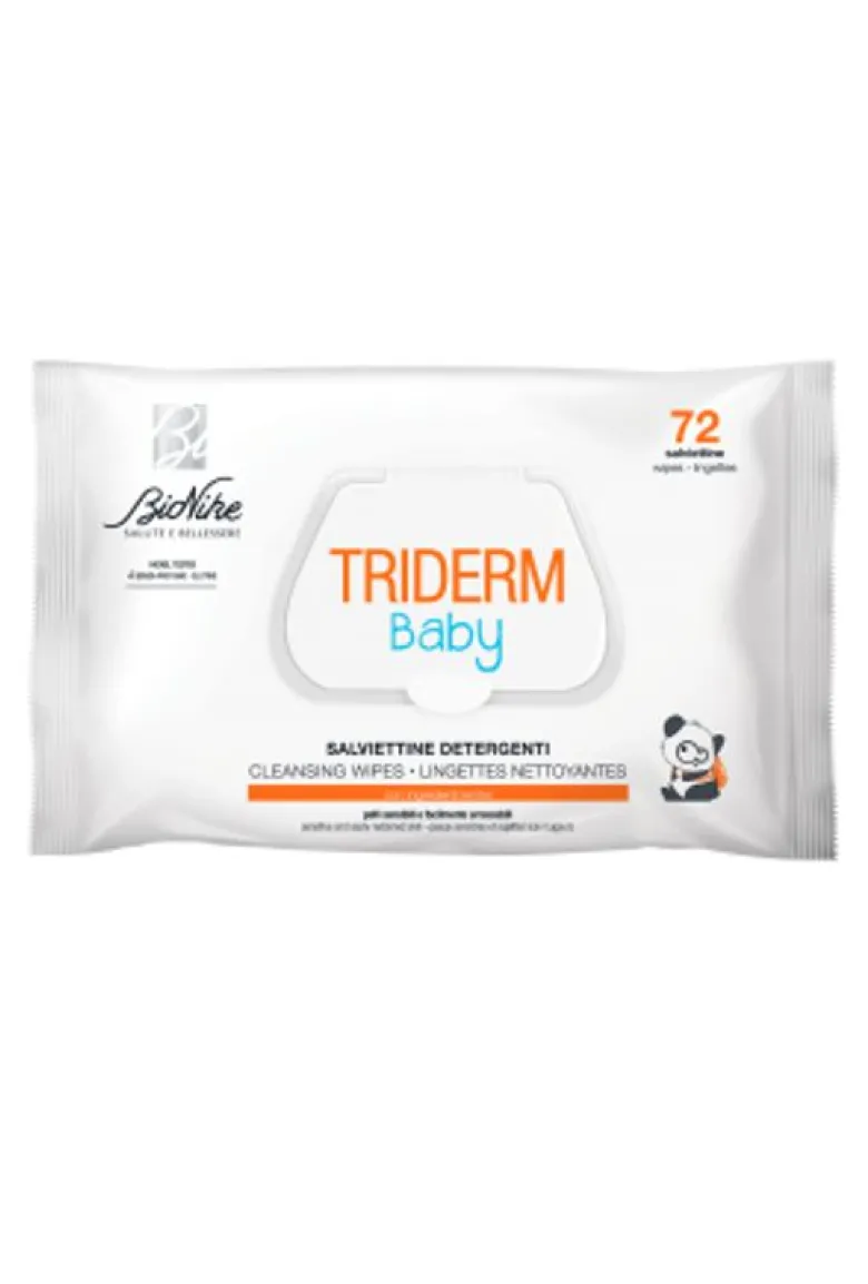 Bionike Triderm Baby Salviettine Detergenti 72 pezzi