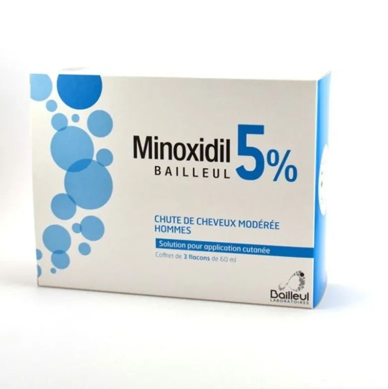 Biorga Minoxidil soluzione cutanea 5% per alopecia 3 flaconi 60ml