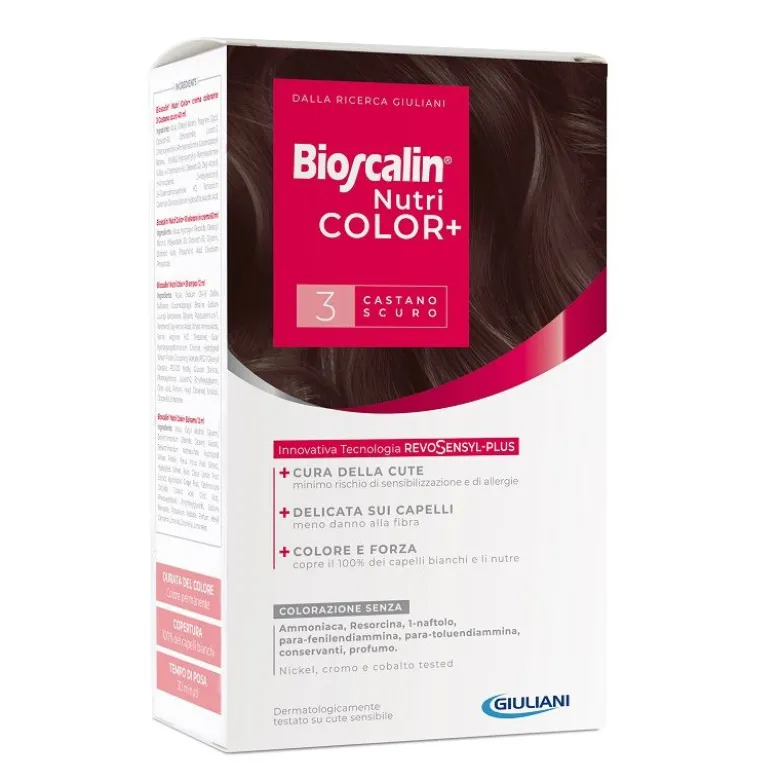 Bioscalin Nutri Color+ colorazione permanente n.3 Castano Scuro