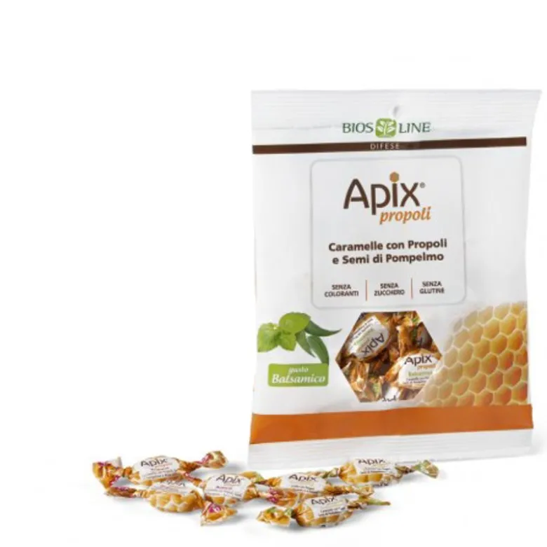 Bios Line Apix Propoli Caramelle con propoli e semi di pompelmo gusto Balsamico 50g
