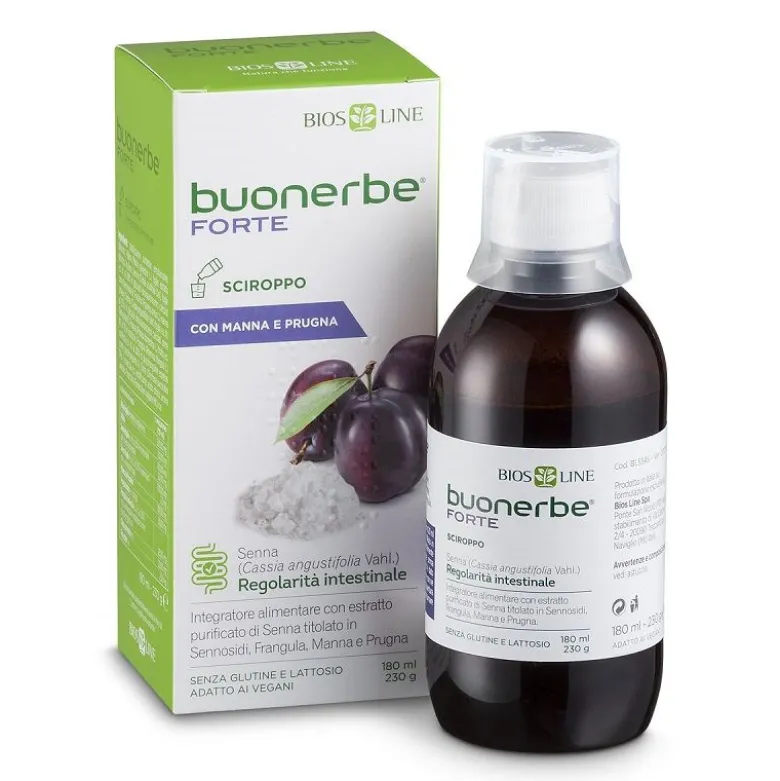 Bios Line Buonerbe Forte Sciroppo per risvegliare l’intestino pigro 180ml