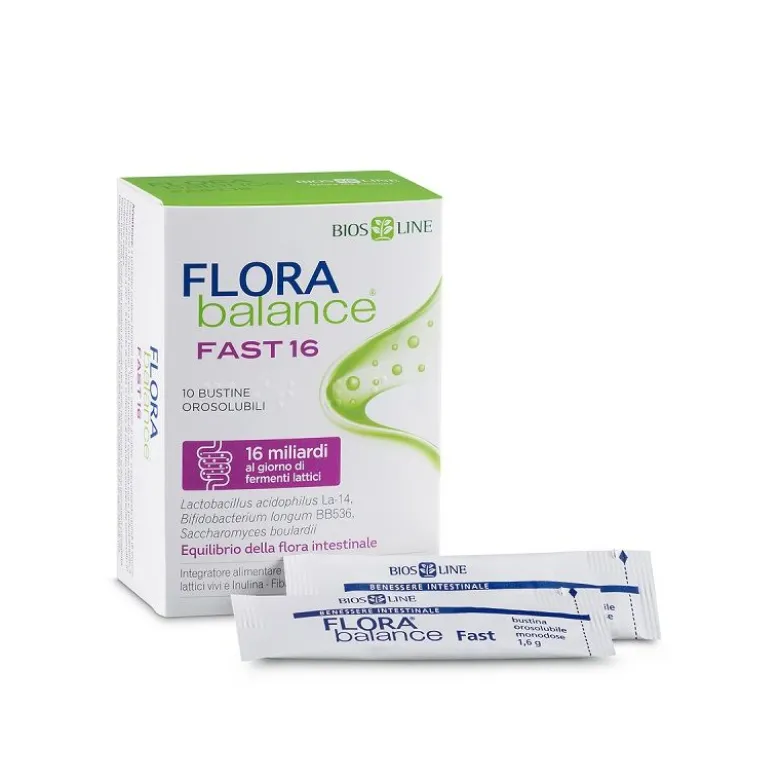 Bios Line Flora Balance Fast per un rapido riequilibrio intestinale 10 bustine