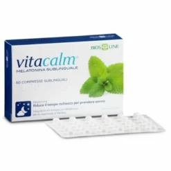 Bios Line Vitacalm Melatonina Sublinguale integratore per insonnia 60 compresse