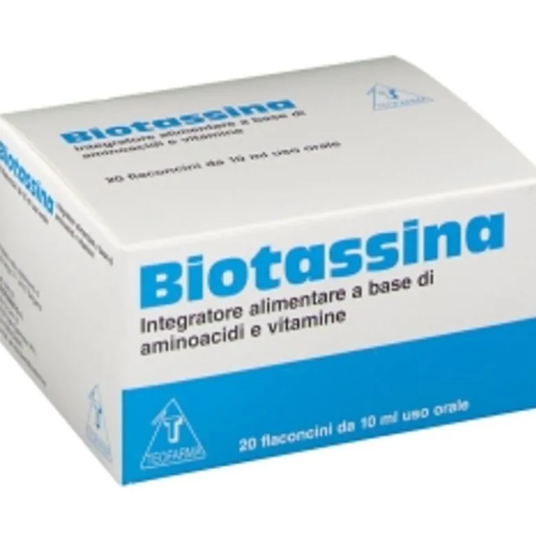 Biotassina a base di aminoacidi e vitamine 20 flaconi da 10ml