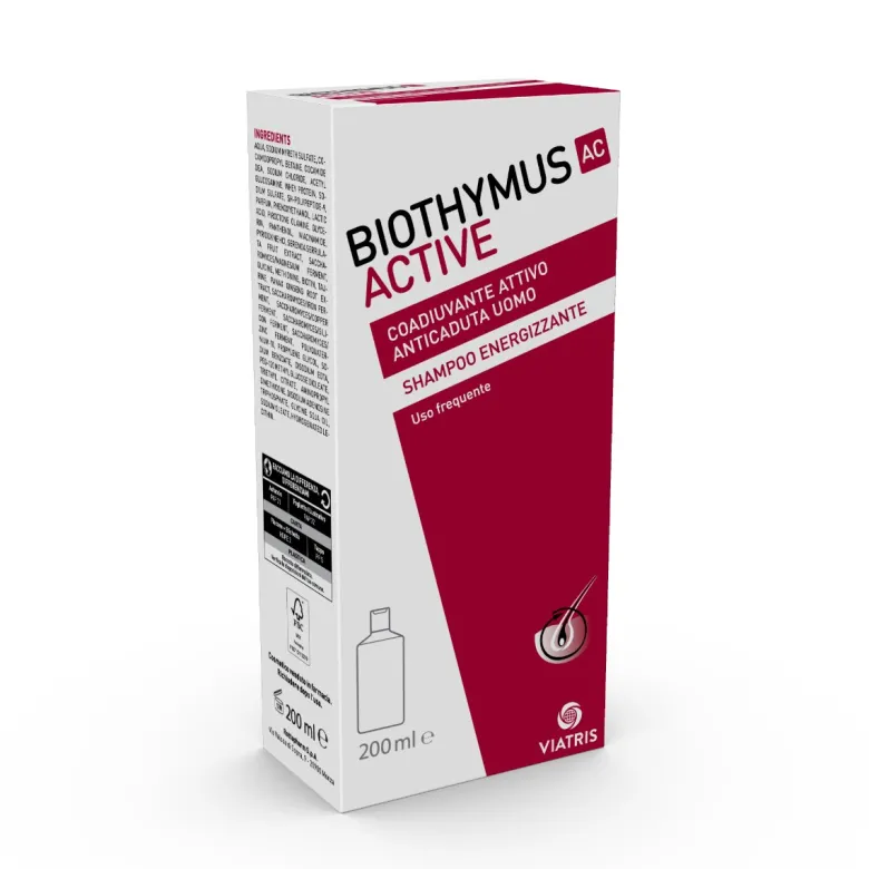 Biothymus Active Shampoo energizzante uomo uso frequente 200ml