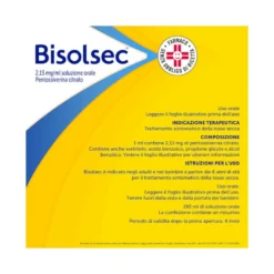 Bisolsec Sciroppo Per Tosse Secca Azione Rapida 190ml Adulti e Bambini 6+