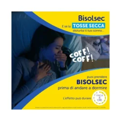 Bisolsec Sciroppo Per Tosse Secca Azione Rapida 190ml Adulti e Bambini 6+