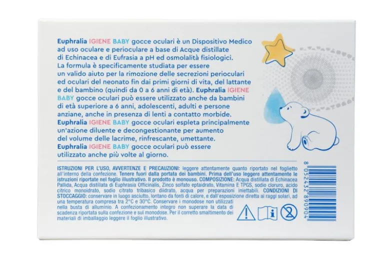 Boiron Euphralia Igiene Baby gocce oculari monodose 10 fiale
