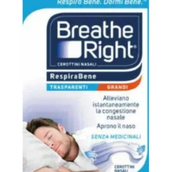 Breathe Right cerotti nasali trasparenti grandi 10 pezzi